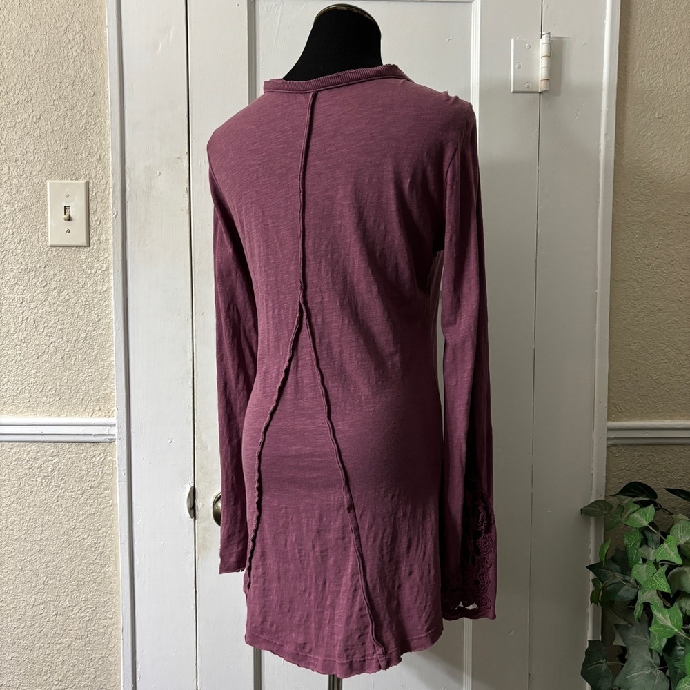 Free People Embroiled Sleeve Henley - Picture 2 of 16